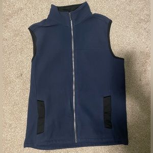 Lands’ End Fleece Navy Blue Vest